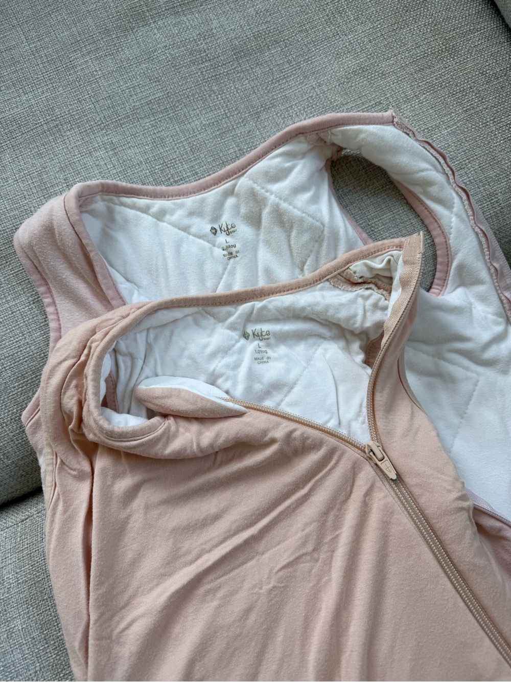 Kyte BABY Pink Sleeping Sacks - Soft Zippered Sleep Sack - TWO for $70